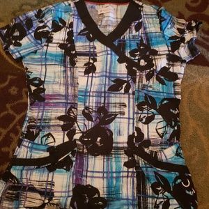 White cross scrub top small